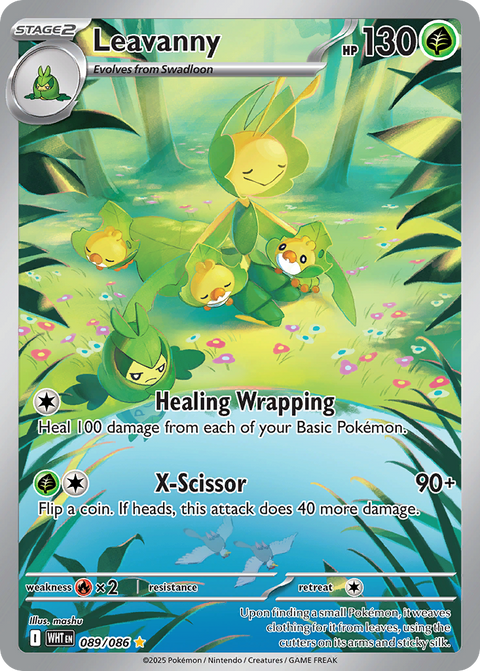 Leavanny 89 White Flare Pokémon card
