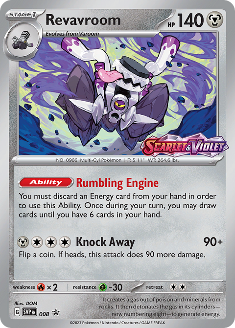 Revavroom 8 Scarlet & Violet Black Star Promos Pokémon card
