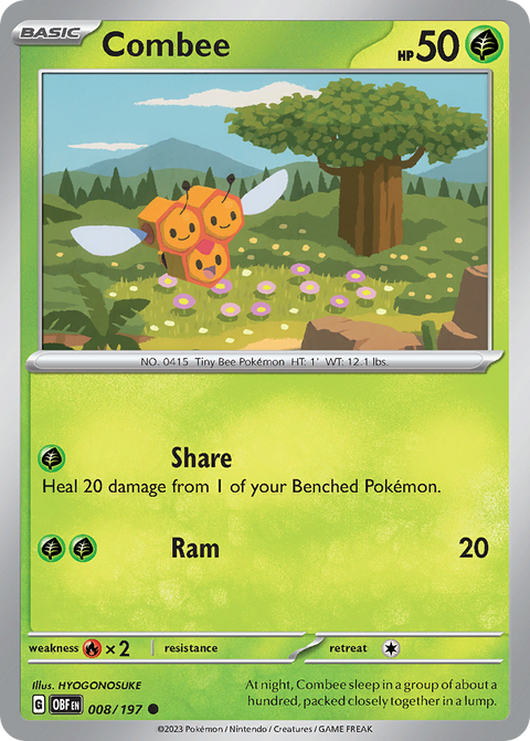 Combee 8 Obsidian Flames Pokémon card