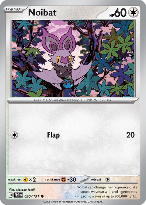 Noibat 90 Prismatic Evolutions Pokémon card