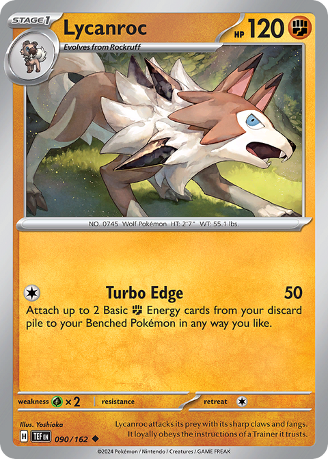 Lycanroc 90 Temporal Forces Pokémon card