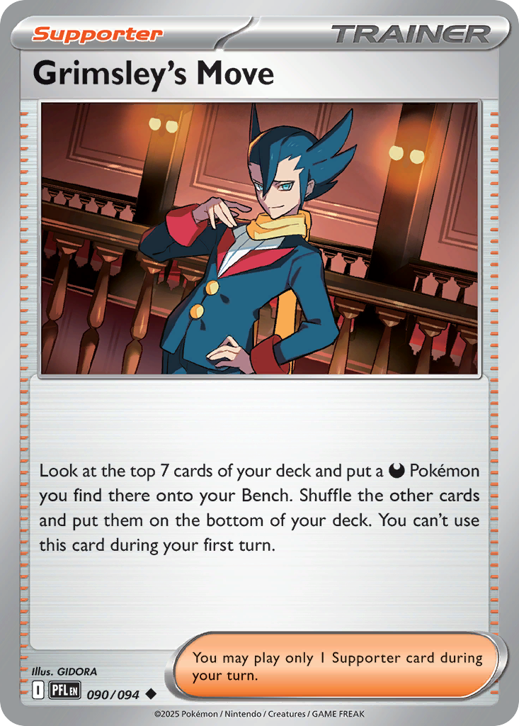 Grimsley's Move 90 Phantasmal Flames Pokémon card