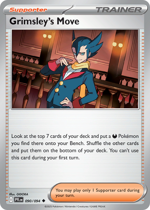 Grimsley's Move 90 Phantasmal Flames Pokémon card