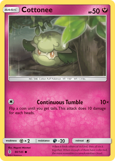 Cottonee 90 Guardians Rising Pokémon card