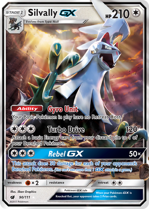 Silvally-GX 90 Crimson Invasion Pokémon card