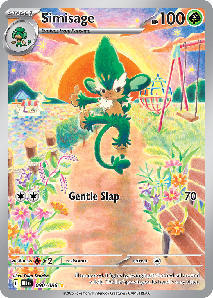 Simisage 90 Black Bolt Pokémon card