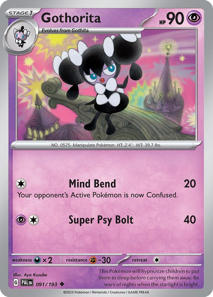 Gothorita 91 Paldea Evolved Pokémon card