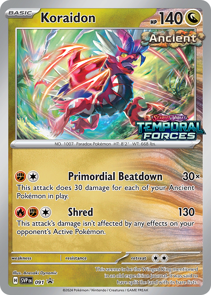 Koraidon 91 Scarlet & Violet Black Star Promos Pokémon card