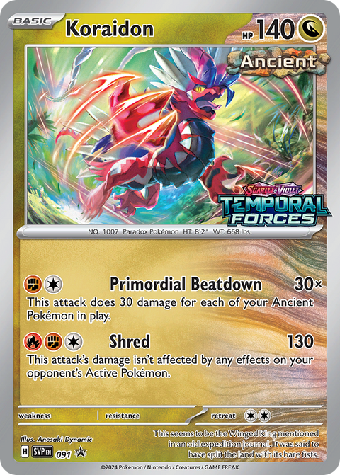 Koraidon 91 Scarlet & Violet Black Star Promos Pokémon card