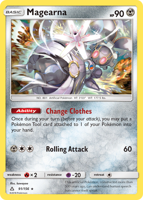Magearna 91 Ultra Prism Pokémon card