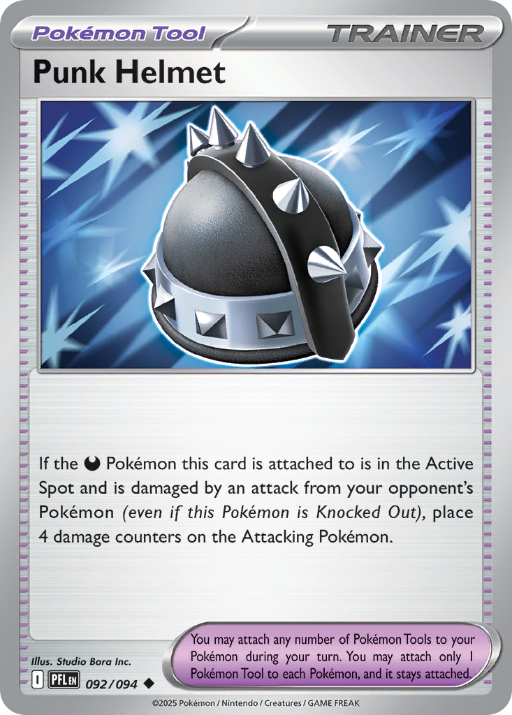 Punk Helmet 92 Phantasmal Flames Pokémon card