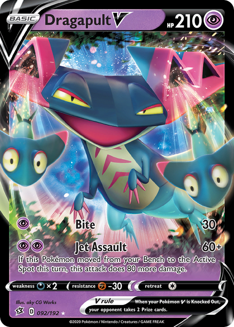 Dragapult V 92 Rebel Clash Pokémon card
