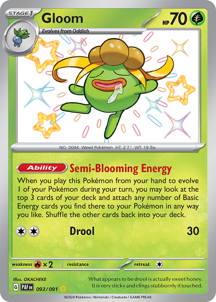 Gloom 93 Paldean Fates Pokémon card