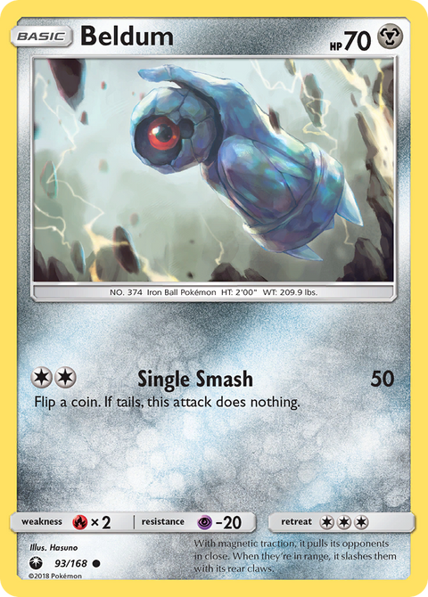 Beldum 93 Celestial Storm Pokémon card