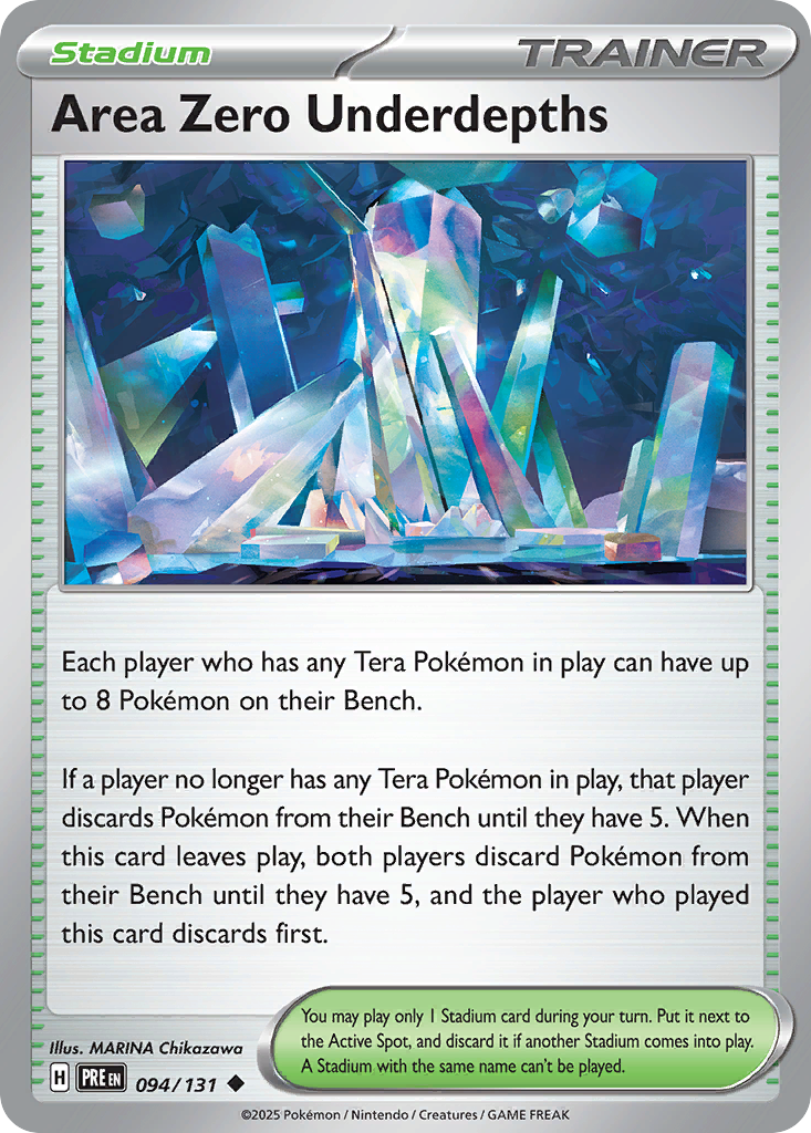 Area Zero Underdepths 94 Prismatic Evolutions Pokémon card