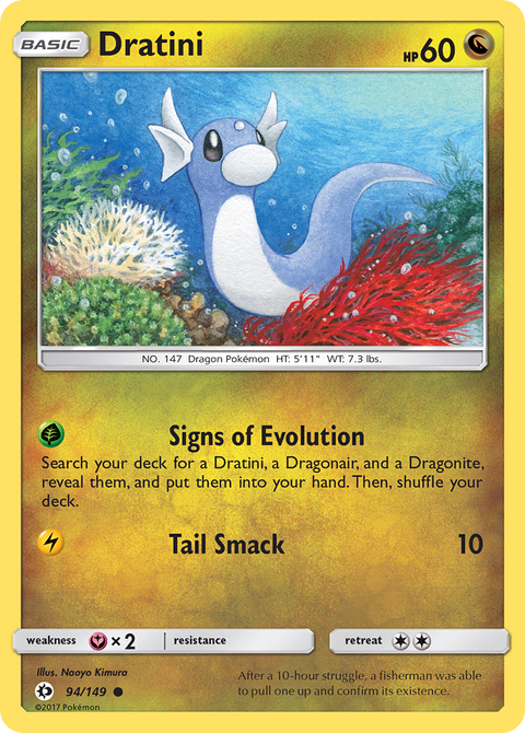 Dratini 94 Sun & Moon Pokémon card