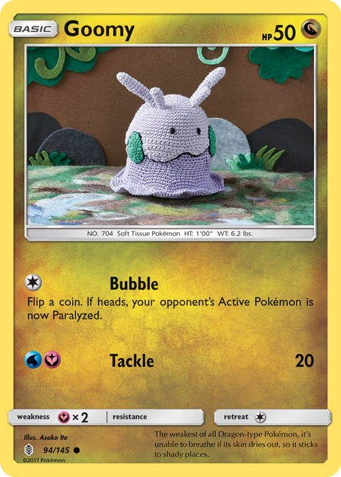 Goomy 94 Guardians Rising Pokémon card