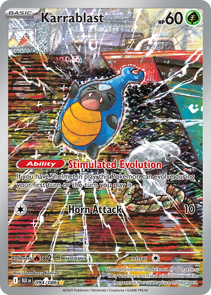 Karrablast 94 Black Bolt Pokémon card