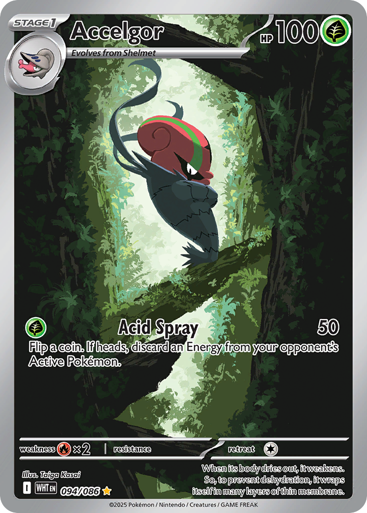 Accelgor 94 White Flare Pokémon card