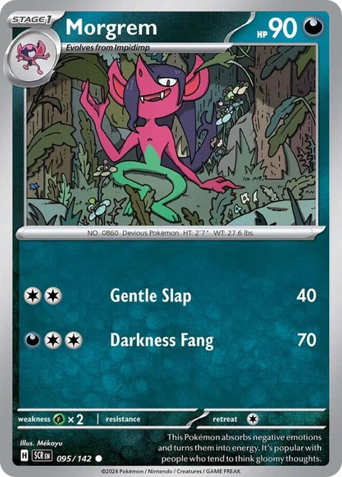 Morgrem 95 Stellar Crown Pokémon card