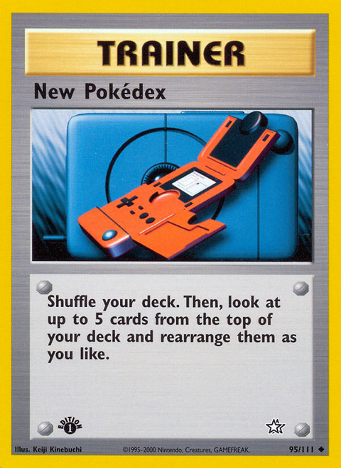 New Pokédex 95 Neo Genesis Pokémon card
