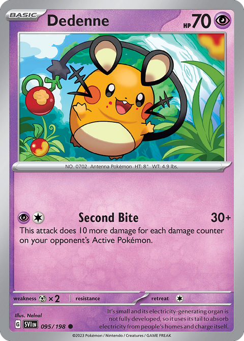 Dedenne 95 Scarlet & Violet Pokémon card