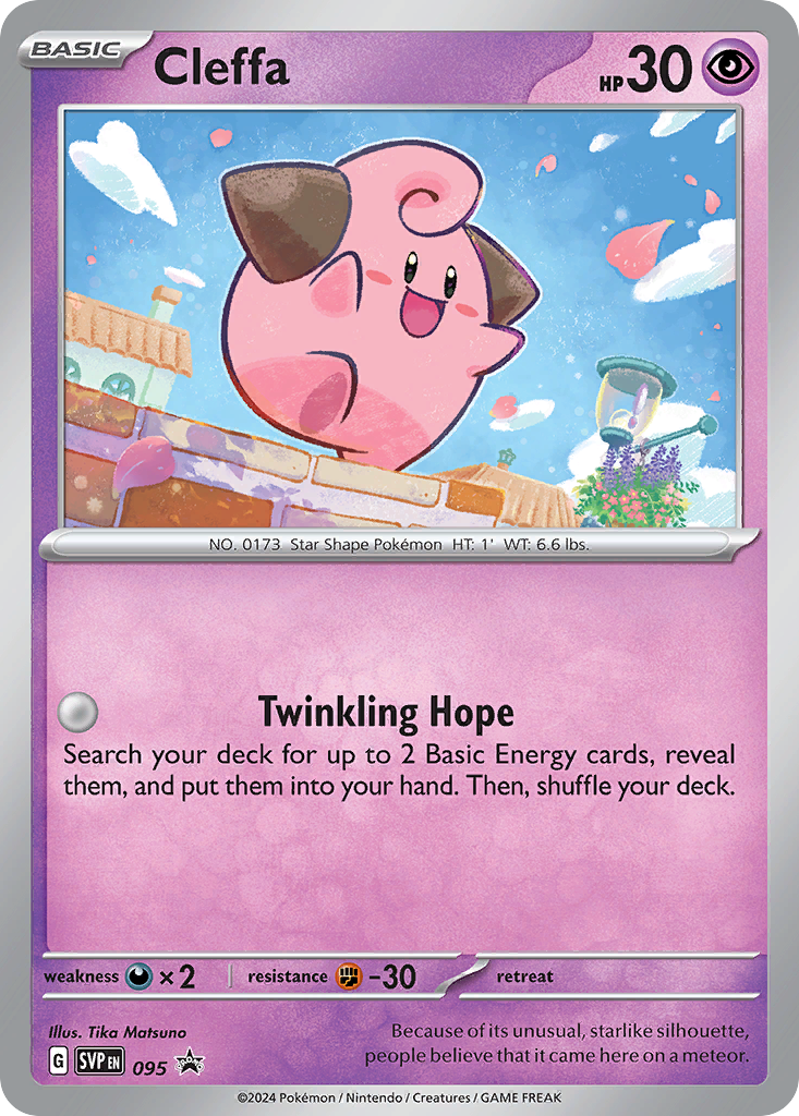 Cleffa 95 Scarlet & Violet Black Star Promos Pokémon card