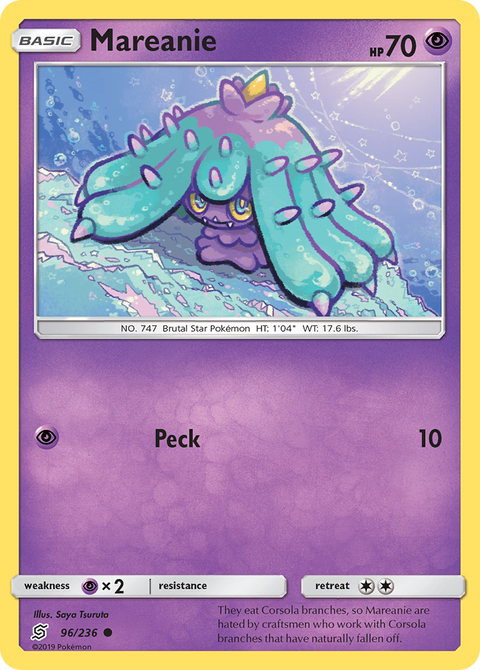 Mareanie 96 Unified Minds Pokémon card