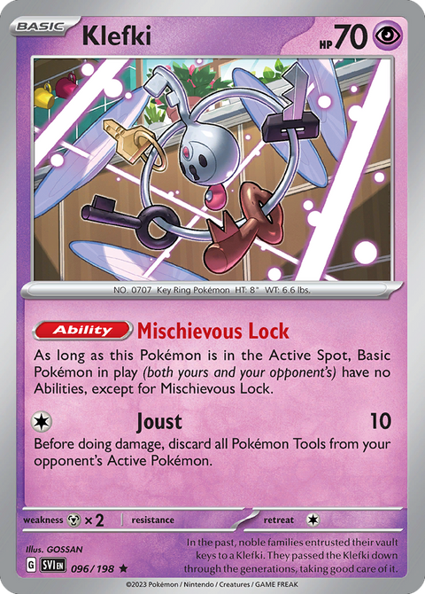 Klefki 96 Scarlet & Violet Pokémon card