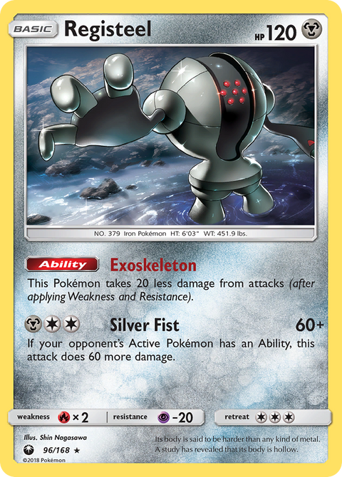 Registeel 96 Celestial Storm Pokémon card