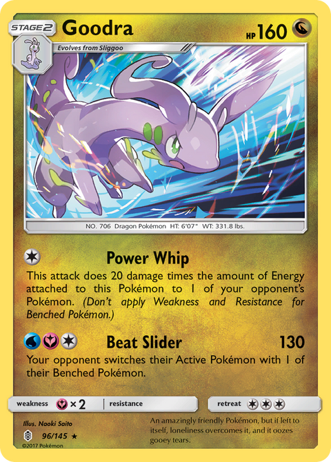 Goodra 96 Guardians Rising Pokémon card