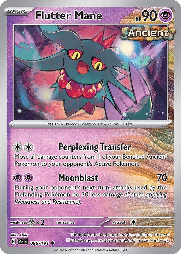 Flutter Mane 96 Surging Sparks Pokémon card