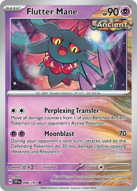 Flutter Mane 96 Surging Sparks Pokémon card