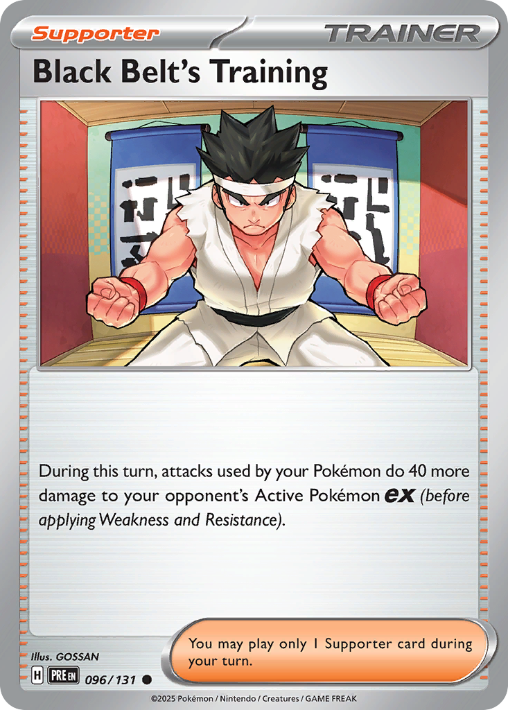 Black Belt's Training 96 Prismatic Evolutions Pokémon card