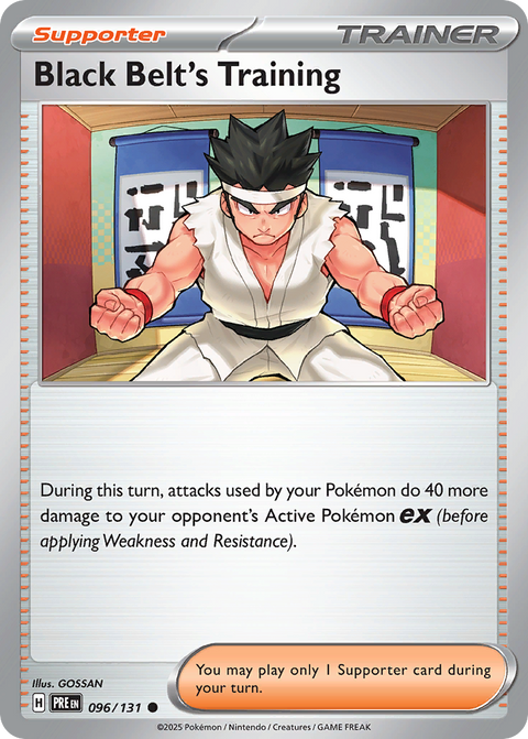 Black Belt's Training 96 Prismatic Evolutions Pokémon card