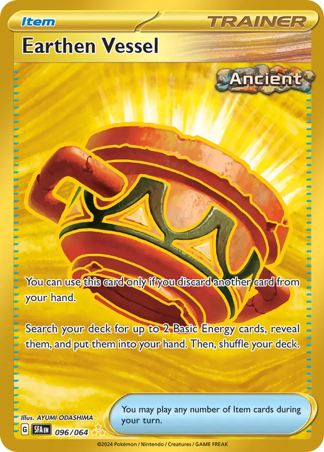 Earthen Vessel 96 Shrouded Fable Pokémon card