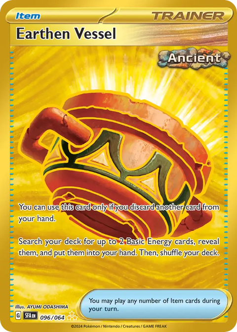 Earthen Vessel 96 Shrouded Fable Pokémon card