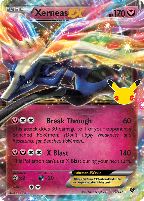 Xerneas-EX 97 Celebrations: Classic Collection Pokémon card