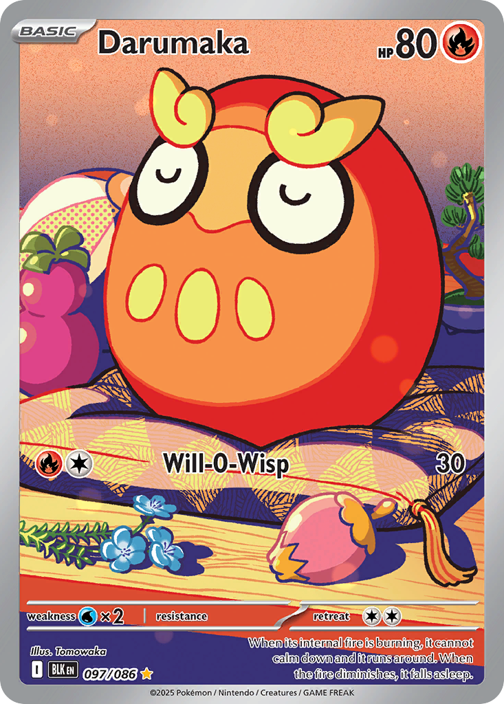 Darumaka 97 Black Bolt Pokémon card