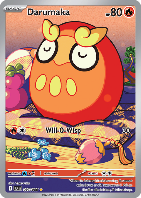 Darumaka 97 Black Bolt Pokémon card