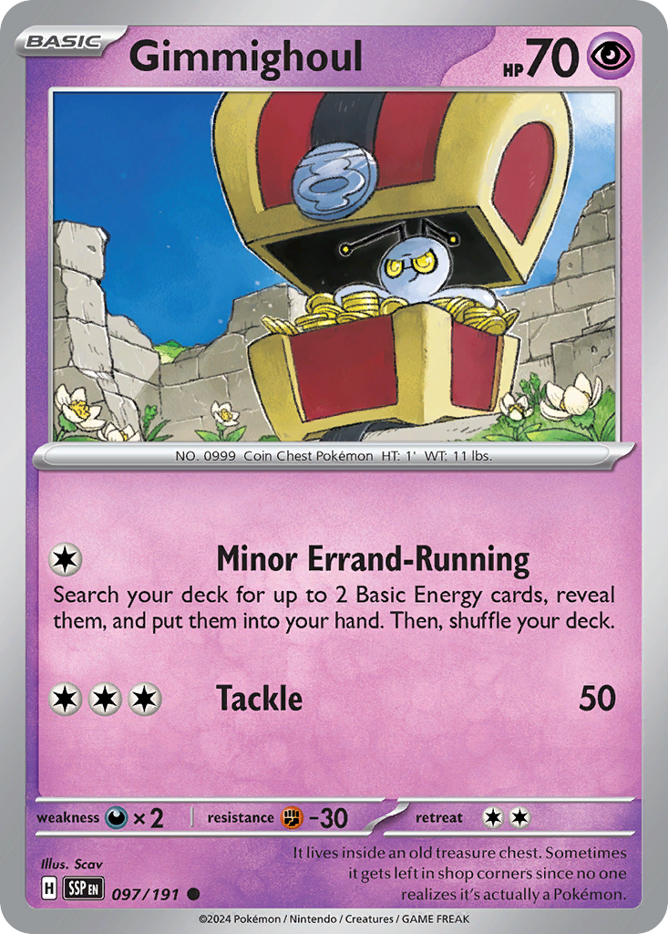 Gimmighoul 97 Surging Sparks Pokémon card