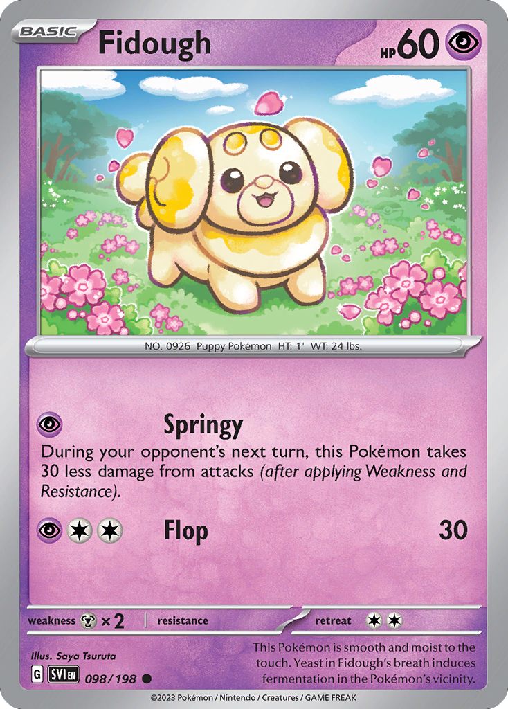 Fidough 98 Scarlet & Violet Pokémon card