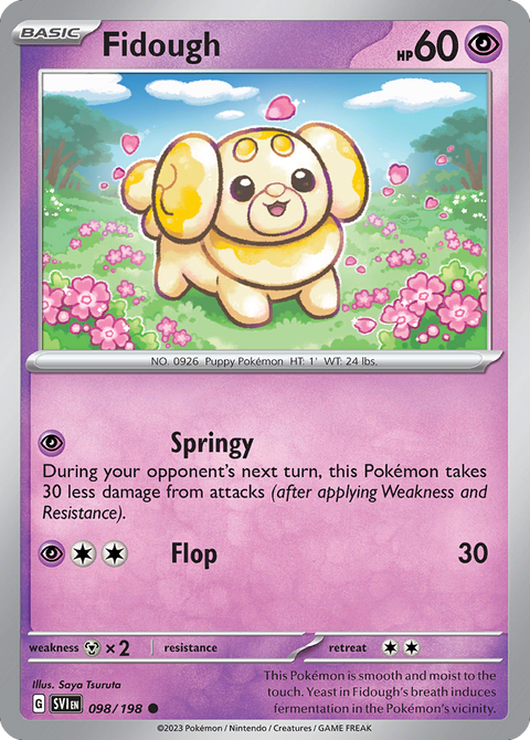 Fidough 98 Scarlet & Violet Pokémon card