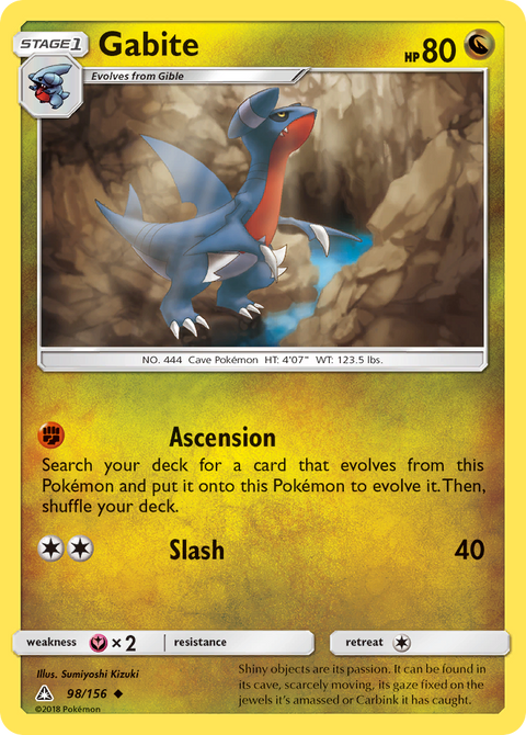 Gabite 98 Ultra Prism Pokémon card