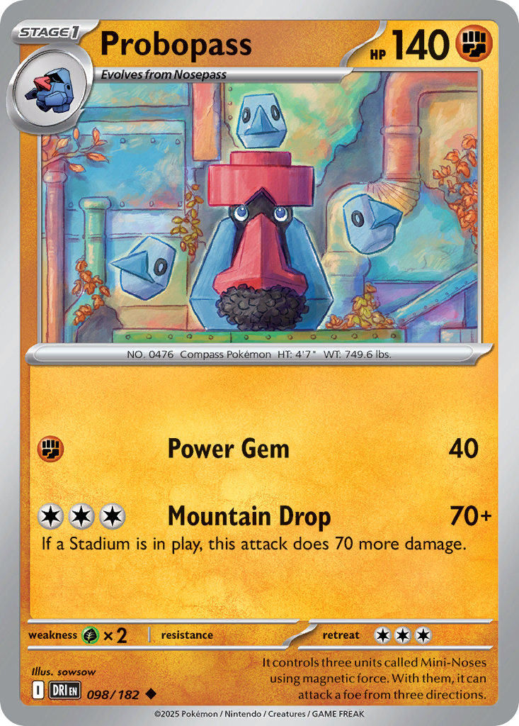 Probopass 98 Destined Rivals Pokémon card