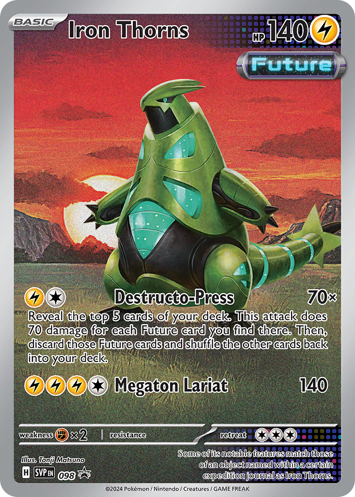 Iron Thorns 98 Scarlet & Violet Black Star Promos Pokémon card