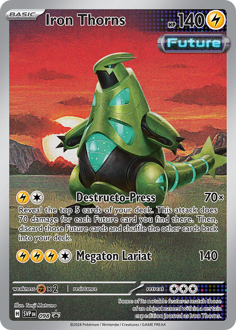 Iron Thorns 98 Scarlet & Violet Black Star Promos Pokémon card