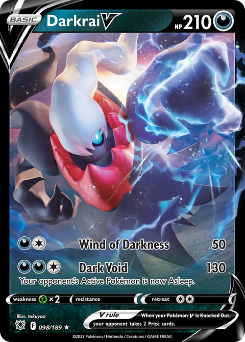 Darkrai V 98 Astral Radiance Pokémon card