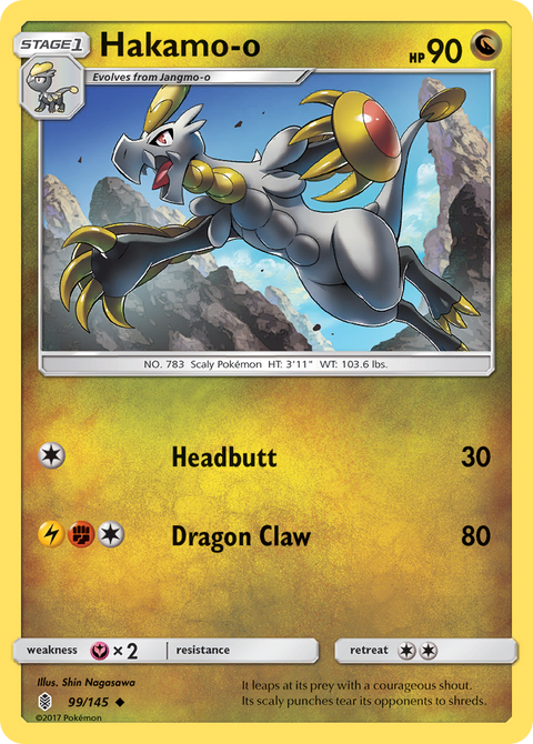 Hakamo-o 99 Guardians Rising Pokémon card