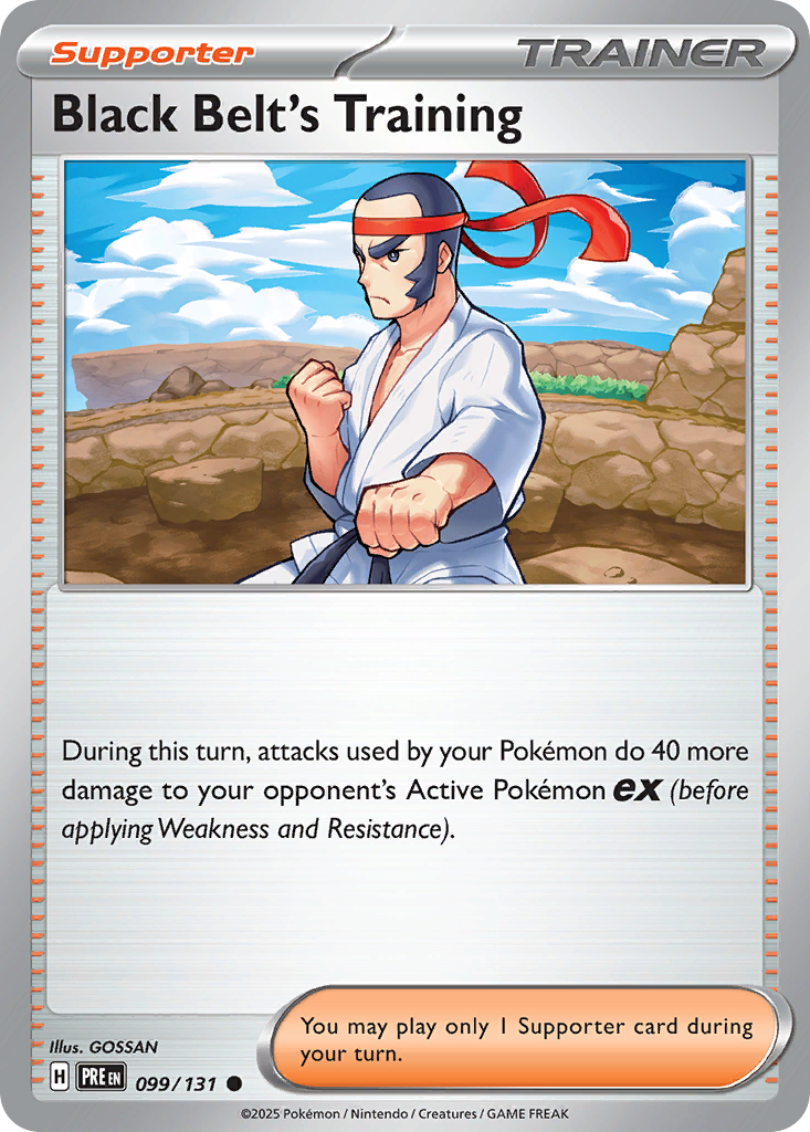 Black Belt's Training 99 Prismatic Evolutions Pokémon card